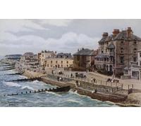 WYKUJMYTO Vintage Impressions sur Toile Art Murale Classique Art Imprimé Image Parade ouest de Pier Bognor par Alfred Robert Quinton Toile Paysage Peinture Pour la Décoration du Salon 60x90cm