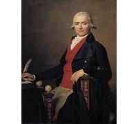 WYKUJMYTO Vintage Impressions sur Toile Art Murale Classique Art Imprimé Image Portrait de Gaspar Mayer Jacques-louis David Toile Paysage Peinture Pour la Décoration du Salon 60x90cm