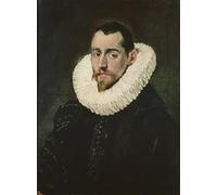 WYKUJMYTO Vintage Impressions sur Toile Art Murale Classique Art Imprimé Image Portrait d'un jeune chevalier par El Greco Toile Paysage Peinture Pour la Décoration du Salon 60x90cm