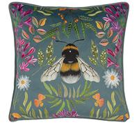 Wylder Nature House of Bloom Zinnia Bee Coussin carré Garni de Polyester