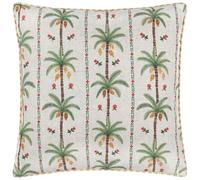 Wylder Tropics Coussin Riche en Plumes imprimé Palmier Okara - Multicolore - 45x45cm