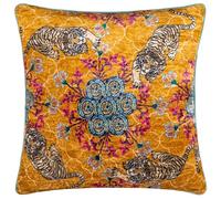 Wylder Tropics Tigerscope Housse de Coussin passepoilée en Velours