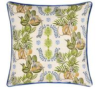 Wylder Tropics Valera Lagos Coussin passepoilé en Polyester Motif Singe Tropical