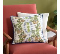 Wylder Valera Lagos Coussin Garni en Plumes Tropicales Motif Singe