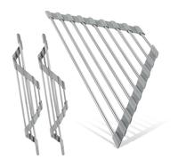 WYLFYJP 3 Pièces Triangle Enroulable Égouttoir Vaisselle Cuisine Triangle Égouttoir Vaisselle Pliable Évier Coin Support De Rangement 304 en Acier Inoxydable sur Évier Organisateur Égouttoir