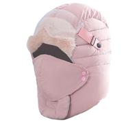 WYLFYJP Masque D'équitation Coupe-Vent 4 en 1, Bonnet De Ski Imperméable avec Amovible, Cache-Oreilles, Lunettes Antibuée, Chapeau Trappeur d'hiver for Cyclisme(Pink)