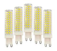 WYLIELAMSH 5pcs G9 Led Light Bulb 3w 5w 6w 7w 9w 12w Replace 40w Halogen Lamp Warm/cold White/natural White(12W/Cool White)