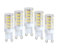 WYLIELAMSH 5pcs G9 Led Light Bulb 3w 5w 6w 7w 9w 12w Replace 40w Halogen Lamp Warm/cold White/natural White(5W/Warm White)