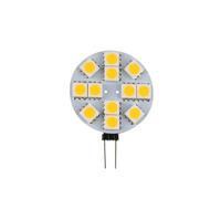 WYLIELAMSH Ampoule De Projecteur Ronde LED G4, Dc 12v, 2W 3W 5050 15/24LED, Sans Scintillement, Lumières De Hotte De Cuisine, Remplace La Lampe Halogène 20W,blanc Chaud,3W