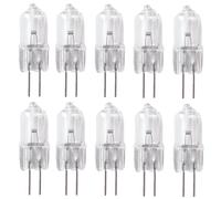 WYLIELAMSH Halogène Lampe Ampoule Halogène G4 6V 35W 10W 15W 20W 25W, Ampoule De Lustre En Cristal G4 6V 5W, Blanc Chaud, Halogène Transparent Pour Intérieur, 10 Pièces,6V-35W