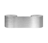 WYLNEP Bordure de papier peint Argent brossé Décoration murale amovible Frise Murale Autocollant en PVC Plinthe Autocollant imperméable 12cm X 500cm