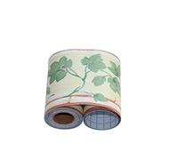 WYLNEP Bordure de papier peint Feuilles vertes Décoration murale amovible Frise Murale Autocollant en PVC imperméable Plinthe Autocollant 10X1000CM
