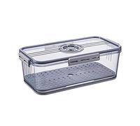 WYLZLKX Boîte de rangement alimentaire avec couvercle et plateau de vidange, fonction de synchronisation, économiseur de produits pour réfrigérateur, plateau de vidange pour réfrigérateur