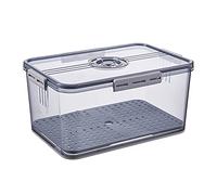 WYLZLKX Boîte de rangement alimentaire avec couvercle et plateau de vidange, fonction de synchronisation, économiseur de produits pour réfrigérateur, plateau de vidange pour réfrigérateur