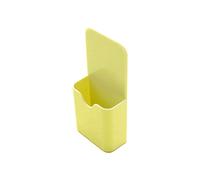 WYLZLKX Boîte de rangement magnétique en plastique pour crayons et marqueurs pour tableau blanc et réfrigérateur - Jaune