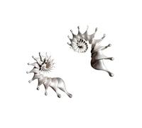 WYLZLKX Boucles d'oreilles à tige en forme de conque - Surface texturée mate - Légères et confortables - Pour femme - À porter au quotidien et lors d'événements spéciaux