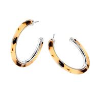 WYLZLKX Boucles d'oreilles créoles en forme de C pour femme - Design portable pour tous les jours et occasions spéciales - Style décontracté, 4.5x4.5cm/1.77x1.77inch, Résine, résine.