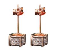 WYLZLKX Boucles d'oreilles scintillantes - Forme ronde - Texture cuivre - Cadeau pour les amateurs de mode, Approx. 1.97x0.28inch(5x0.7cm), Cuivre, Cuivre