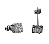 WYLZLKX Boucles d'oreilles scintillantes - Forme ronde - Texture cuivre - Cadeau pour les amateurs de mode, Approx. 1.97x0.28inch(5x0.7cm), Cuivre, Cuivre