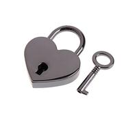 WYLZLKX Cadenas vintage en forme de cœur pour serrure à clé en métal pour sac, valise, journal intime, ok ry-Canghei