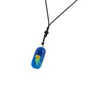 WYLZLKX Collier avec pendentif méduse lumineux multifonction avec un design élégant, Pendant 3x1.5cm/1.18x0.59inch, Résine