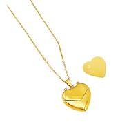 WYLZLKX Collier ras du cou avec médaillon en forme de cœur gravé pour la Saint-Valentin, Length:Approx.45.5+5cm/17.91+1.97inch, Acier titane