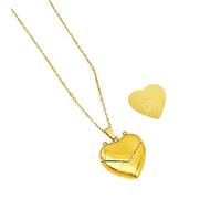WYLZLKX Collier ras du cou avec médaillon en forme de cœur gravé pour la Saint-Valentin, Length:Approx.45.5+5cm/17.91+1.97inch, Acier titane