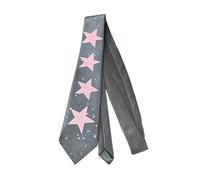 WYLZLKX Cravate gothique pré-nouée avec breloque étoile en métal - Accessoires de costume d'école punk et chemisier tendance noir à clipser, C, taille unique