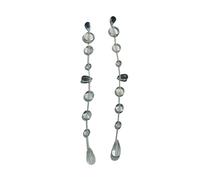 WYLZLKX Élégantes boucles d'oreilles à tige en forme de goutte d'eau pour femme en acier inoxydable pour tous les jours, Approx.9-10cm/3.54-3.94inch, Colle UV + acier titane, Colle UV + acier titane