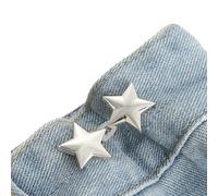 WYLZLKX Épingle à boutons en forme d'étoile pour pantalon, jean, taille réglable, bouton en T pour pantalon, sans couture