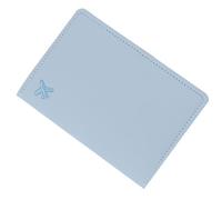 WYLZLKX Étui de protection en cuir synthétique brodé avec emplacements pour cartes, bleu, As Shown