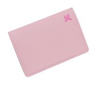 WYLZLKX Étui de protection en cuir synthétique brodé avec emplacements pour cartes, fuchsia, As Shown