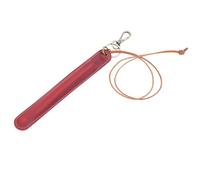 WYLZLKX Étui en cuir pour stylo, étui pour stylo, pochette de protection en cuir PU, étui de protection pour stylo plume, rouge vin, approx.20.2x2.8cm/7.95x1.10in