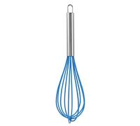 WYLZLKX Fouet manuel en silicone - Batteur à œufs manuel - Durable - Outils de cuisine - Outils de pâtisserie pour gâteaux et pâtisserie - Bleu - 30,5 cm