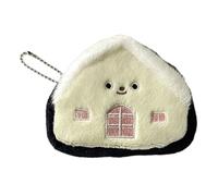 WYLZLKX Little House Porte-monnaie Sac à jouets Petit portefeuilles Filles Joli sac de rangement en peluche pour écouteurs, noir/blanc, about 10x12cm/3.94x4.72''