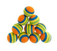 WYLZLKX Lot de 10 balles à mâcher pour animaux de compagnie - Jouet interactif pour petits chiens - Jouet extérieur interactif pour jouer aux chatons