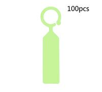 WYLZLKX Lot de 100 étiquettes à suspendre en plastique pour plantes de jardin Vert clair
