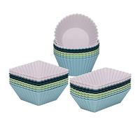 WYLZLKX Lot de 24 moules à muffins en silicone réutilisables