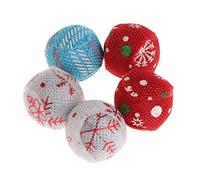WYLZLKX Lot de 5 balles amusantes à mâcher pour animaux de compagnie, jouets interactifs pour chaton pour nettoyer les dents