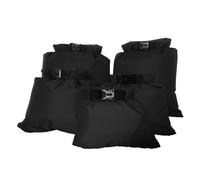 WYLZLKX Lot de 5 sacs étanches à boucle pour camping, kayak, randonnée, noir, environ 30 x 24 cm