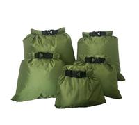 WYLZLKX Lot de 5 sacs étanches à boucle pour camping, kayak, randonnée, vert, environ 30 x 24 cm