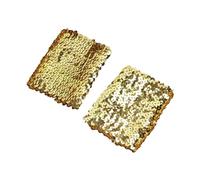WYLZLKX Manchettes élastiques élégantes avec paillettes scintillantes pour costume, manchettes pour femme avec de superbes paillettes, or, Approx.7x10cm/2.76x3.94''