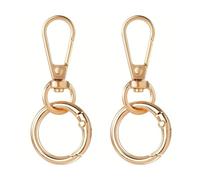 WYLZLKX Mousquetons pivotants en métal et porte-clés, fermoirs mousquetons et anneaux porte-clés pour porte-clés, fermoir pivotant