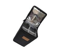 WYLZLKX Petit sac de rangement cylindrique rechargeable pour réservoirs multifonctionnels, sac de transport, pochette de rangement durable, Noir , S, Noir S