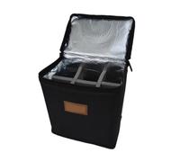 WYLZLKX Petit sac de rangement cylindrique rechargeable pour réservoirs multifonctionnels, sac de transport, pochette de rangement durable, Noir , L, Noir L
