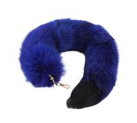 WYLZLKX Porte-clés élégant avec pendentif en forme de queue de sac pour femme - Accessoire de sac personnalisé - Décoration intérieure de voiture, bleu marine, taille unique