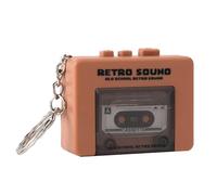 WYLZLKX Porte-clés miniature rétro avec 3 chansons et fonction pour enregistreurs de bac