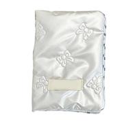 WYLZLKX Porte-passeports avec nœuds coréens - Pour documents de voyage et billets - Pour filles, ecru, As Shown, Petit nœud