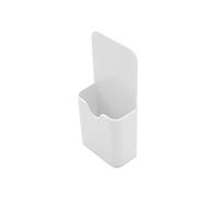 WYLZLKX Porte-stylo magnétique en plastique - Pot à crayons - Boîte de rangement pour tableau blanc et réfrigérateur - Blanc