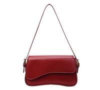 WYLZLKX Sac à bandoulière pour femme en cuir synthétique avec bandoulière réglable, Rouge, approx. As picture shown